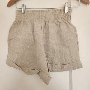 Reformation linen shorts in size XS